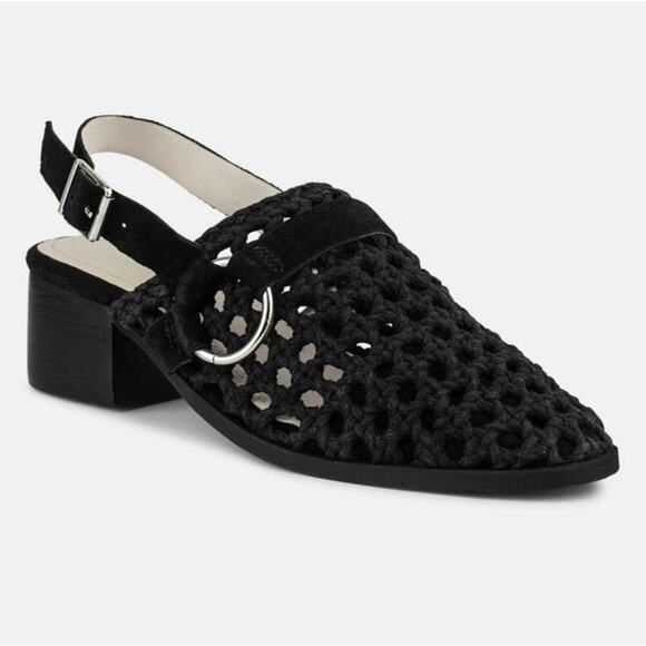 [H110] RAG & CO [ROSALIE] Black Block Heeled Sandal, Size 6 - Picture 1 of 16